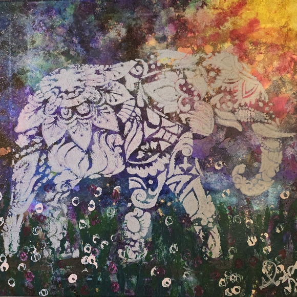 HANDCRAFTED Abstract Contemporary Painting HANDPAINTED & HANDMADE Wall Art Decor - Picture 14 of 17